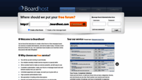 What Boardhost.com website looks like in 2024 