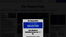 What Bostonglobe.com website looks like in 2024 