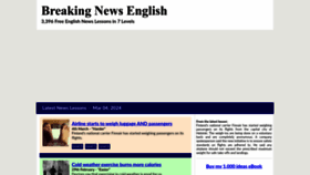 What Breakingnewsenglish.com website looks like in 2024 