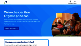 What Britishgas.co.uk website looks like in 2024 