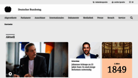What Bundestag.de website looked like in 2024 (2 years ago)