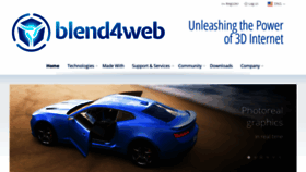 What Blend4web.com website looks like in 2024 