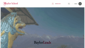 What Baylorschool.org website looks like in 2024 