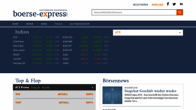 What Boerse-express.com website looks like in 2024 