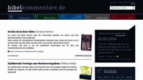 What Bibelkommentare.de website looks like in 2024 