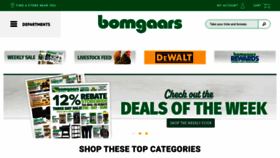 What Bomgaars.com website looks like in 2024 