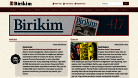 What Birikimdergisi.com website looks like in 2024 