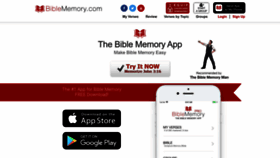 What Biblememory.com website looks like in 2024 