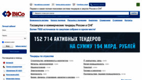 What Bicotender.ru website looks like in 2024 