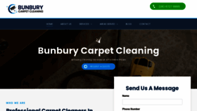 What Bunburycarpetcleaning.com.au website looks like in 2024 