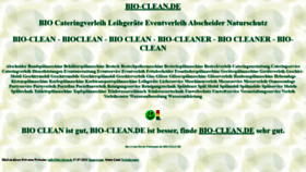 What Bio-clean.de website looked like in 2024 (1 year ago)