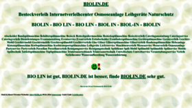 What Biolin.de website looks like in 2024 