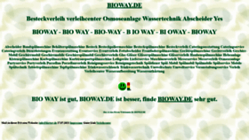 What Bioway.de website looks like in 2024 