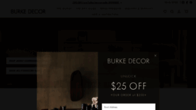 What Burkedecor.com website looks like in 2024 