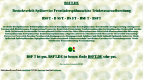 What Bsft.de website looks like in 2024 