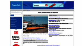 What Bahninfo.de website looks like in 2024 