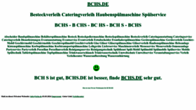 What Bchs.de website looks like in 2024 