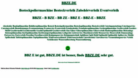 What Bbze.de website looks like in 2024 