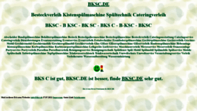What Bksc.de website looks like in 2024 