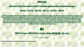 What Bpfd.de website looked like in 2024 (1 year ago)