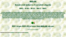 What Bsel.de website looks like in 2024 