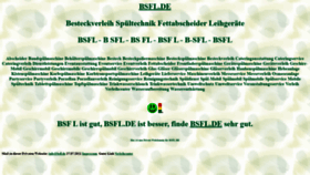 What Bsfl.de website looks like in 2024 