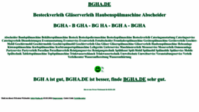What Bgha.de website looked like in 2024 (1 year ago)