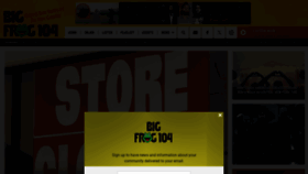 What Bigfrog104.com website looks like in 2024 