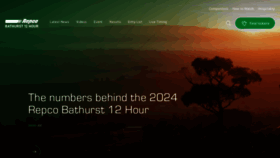 What Bathurst12hour.com.au website looks like in 2024 