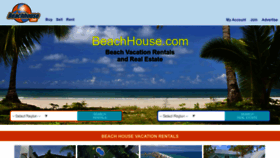 What Beachhouse.com website looks like in 2024 