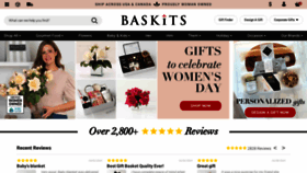 What Baskits.com website looks like in 2024 