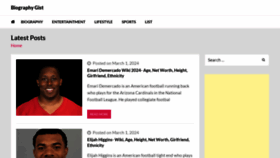 What Biographygist.com website looked like in 2024 (1 year ago)