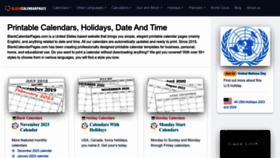 What Blankcalendarpages.com website looks like in 2024 