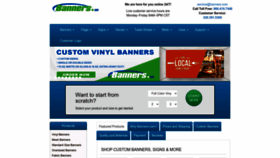 What Banners.com website looks like in 2024 