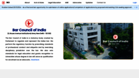 What Barcouncilofindia.org website looks like in 2024 