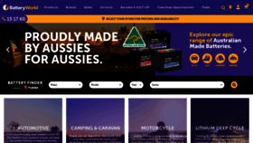 What Batteryworld.com.au website looks like in 2024 