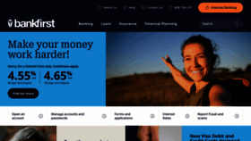 What Bankfirst.com.au website looks like in 2024 