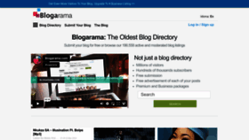 What Blogarama.com website looks like in 2024 