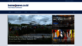What Borneonews.co.id website looks like in 2024 