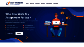 What Bestwritemyassignment.co.uk website looks like in 2024 