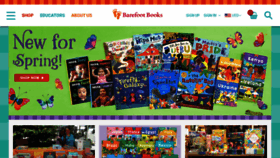 What Barefootbooks.com website looks like in 2024 