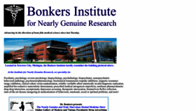 What Bonkersinstitute.org website looks like in 2024 