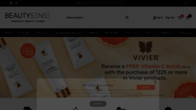 What Beautysense.ca website looked like in 2024 (1 year ago)