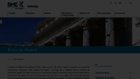 What Bolsamadrid.es website looks like in 2024 