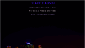 What Blakegarvin.com website looks like in 2024 
