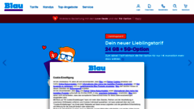 What Blau.de website looks like in 2024 