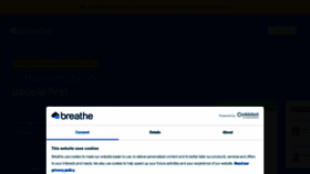 What Breathehr.com website looks like in 2024 