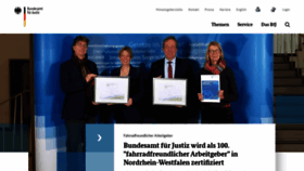 What Bundesjustizamt.de website looks like in 2024 