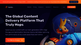 What Bunny.net website looks like in 2024 