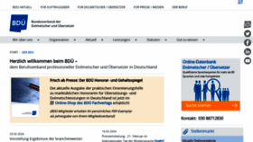 What Bdue.de website looks like in 2024 